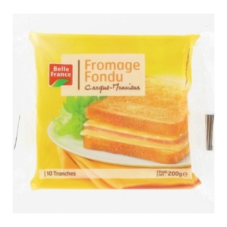 Fromage fondu croquemonsieur x10 tranches